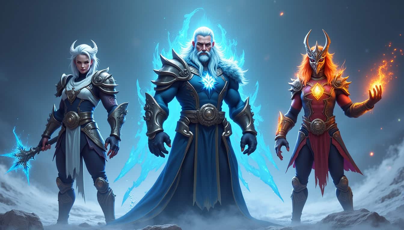 Comparaison visuelle des augments de champions les plus efficaces en Double Up en 2026: Ascension, Temps gelé et Synergie Yordle