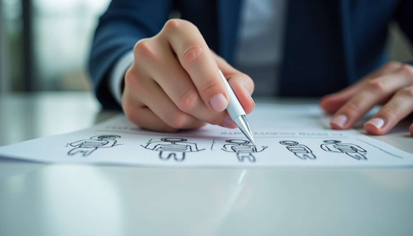 Joueur sélectionnant un champion et un objet lors d