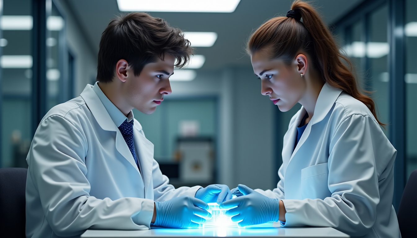 Scène de la série Arcane montrant Viktor et Jayce travaillant ensemble, symbolisant leur amitié scientifique à Piltover