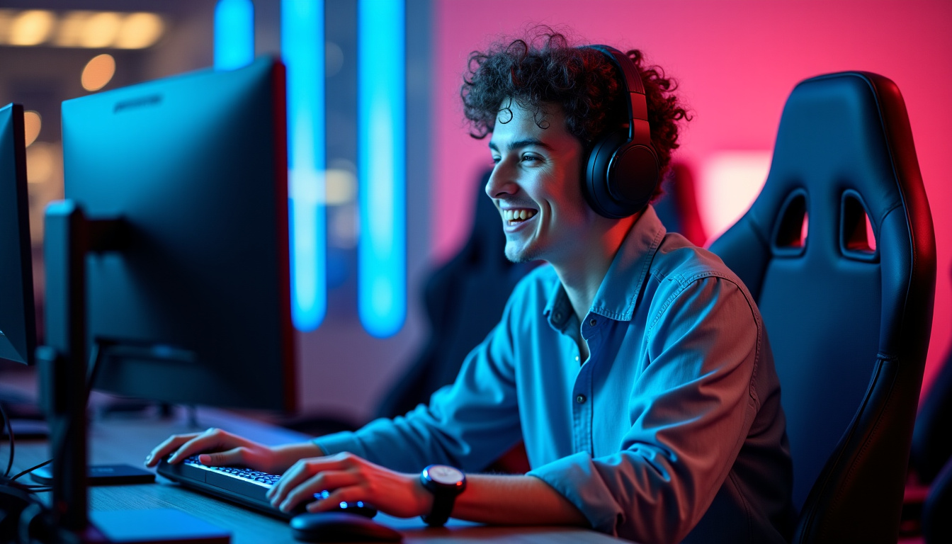 Skyyart en train de jouer à League of Legends avec sa communauté, souriant et interagissant avec le chat