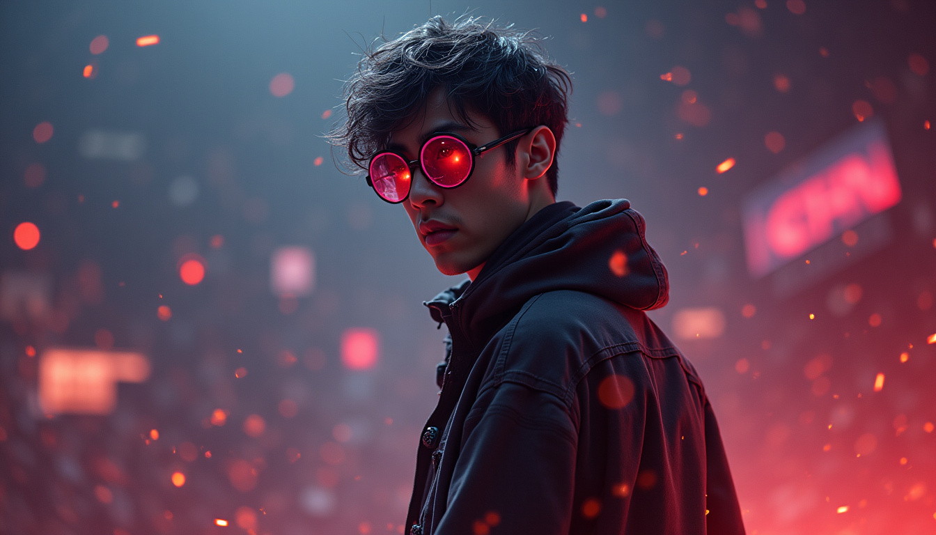 Zaahen en pleine action dans une partie de League of Legends, montrant son glaive et ses effets visuels