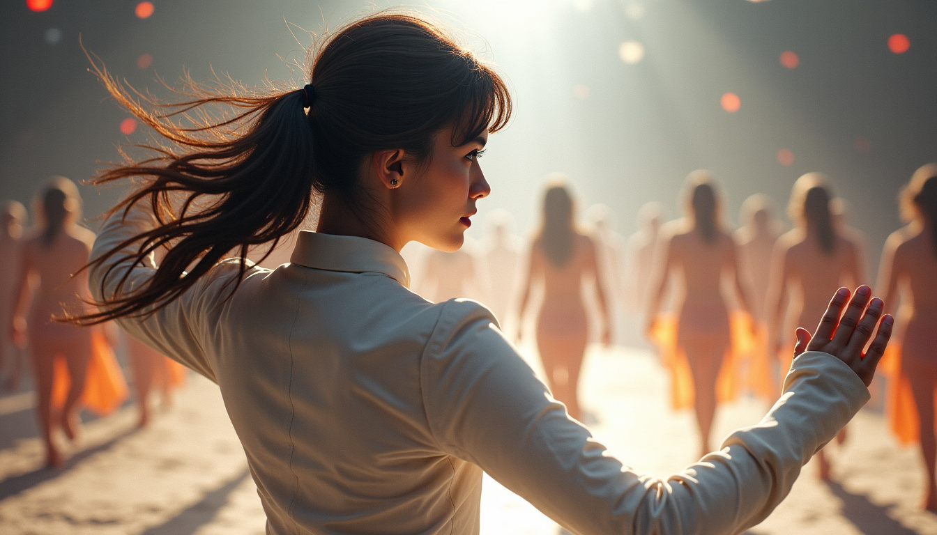 Irelia en pleine action dans TFT, illustrant la danse des lames avec des attaques rapides et multiples