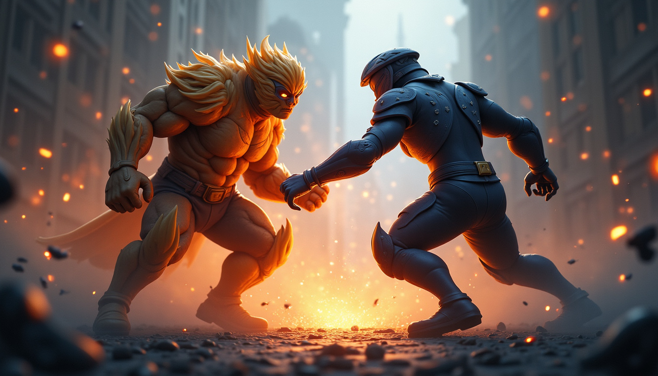 Jayce changeant de forme en plein combat contre un champion ennemi