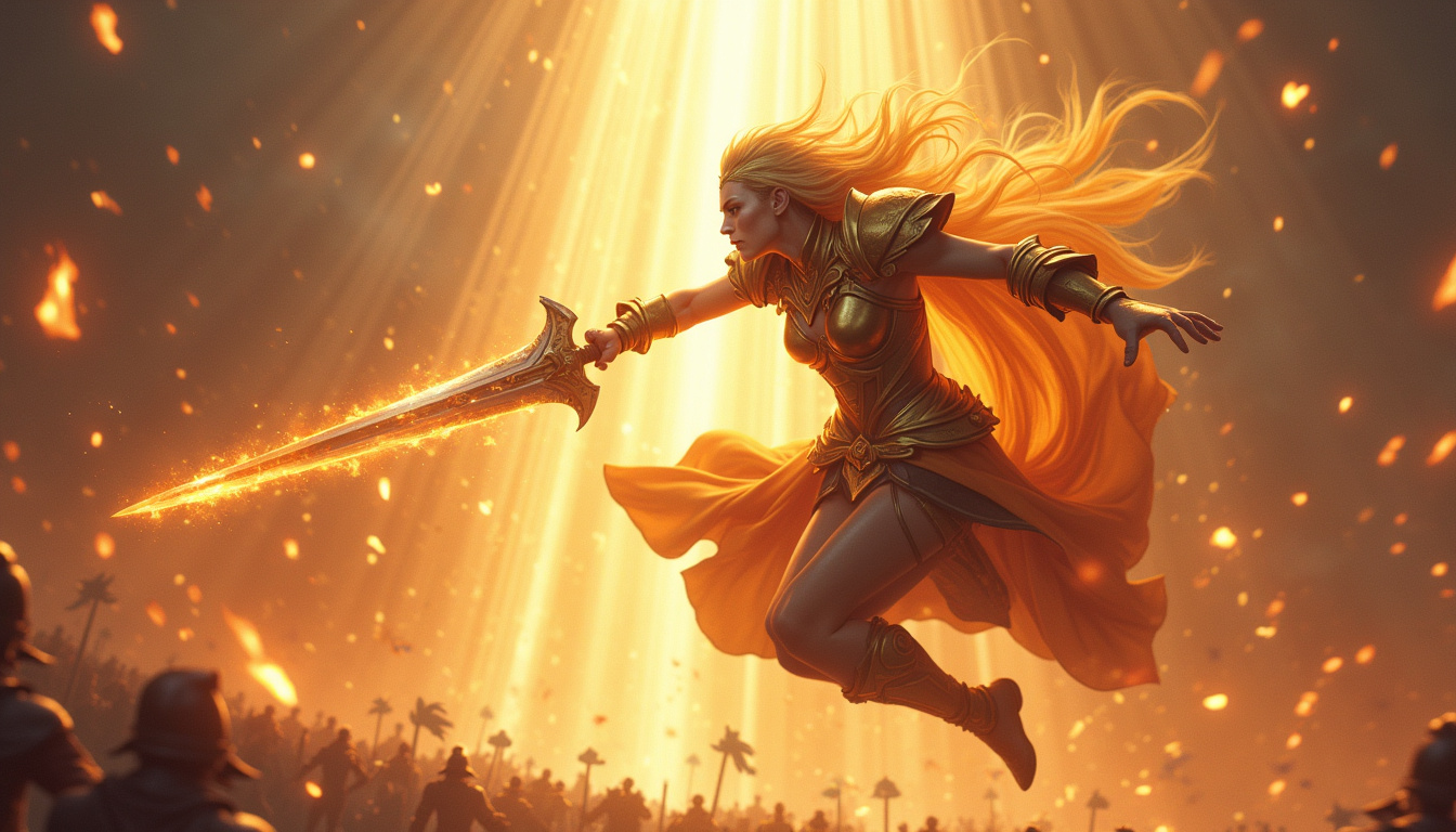 Leona initiant un engagement en bot lane avec son ultimate Éruption solaire