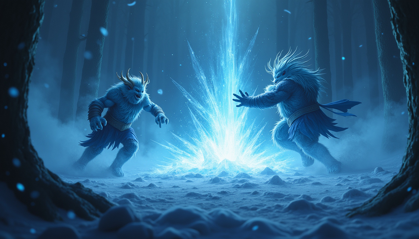 Nunu lançant Zéro absolu sur plusieurs ennemis lors d'un teamfight